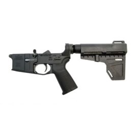 PSA AR-15 COMPLETE MOE SHOCKWAVE PISTOL LOWER – NO MAGAZINE – BLACK – 516446625