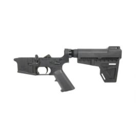 PSA AR-15 COMPLETE “STEALTH” CLASSIC SHOCKWAVE PISTOL LOWER – NO MAGAZINE, BLACK