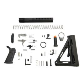 PSA PA10 MOE EPT LOWER BUILD KIT WITH OVERMOLDED GRIP, BLACK