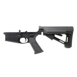 PSA GEN3 PA10 FORGED COMPLETE STR SSA-E .308 LOWER WITH OVER MOLDED GRIP