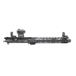 PSA 10.5″ CARBINE-LENGTH 5.56 NATO 1/7 PHOSPHATE 12″ M-LOK UPPER WITH BCG, CH, MBUS SIGHT SET, & HOLOSUN RED DOT
