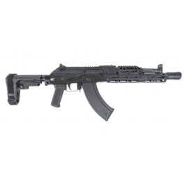 PSA AK-104 SBA3 PISTOL WITH JL BILLET RAIL AND PICATINNY RAILED DUST COVER