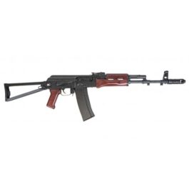 PSA AK-101 FORGED CLASSIC TRIANGLE SIDE FOLDING RIFLE WITH TOOLCRAFT TRUNNION, BOLT, AND CARRIER, REDWOOD