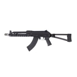 PSA AK-104 GF5 TRIANGLE SIDE FOLDING PISTOL WITH TRIANGLE BRACE, SOVIET ARMS 10″ RAIL & GAS TUBE, ALG TRIGGER, HINGED DUST COVER, AND SA-2 BRAKE