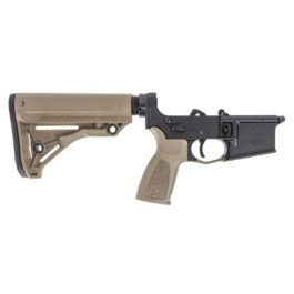 PSA SABRE-15 FORGED LOWER WITH SABRE STOCK AND GRIP, FDE