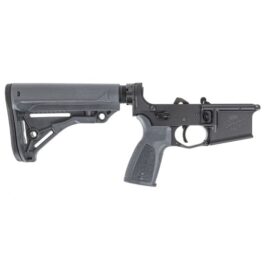 PSA SABRE-15 FORGED LOWER WITH SABRE STOCK AND GRIP, GRAY