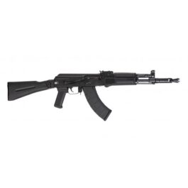 PSA AK-104 SIDE FOLDING RIFLE W/PINNED AND WELDED SPIKED EXTENDED BOOSTER, BLACK