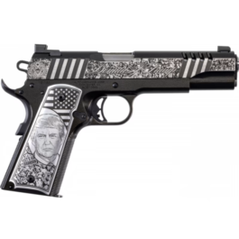 AUTO ORDNANCE 1911 “TRUMP RALLY CRY” 5″ 7RD .45 PISTOL, STAINLESS STEEL – 1911TCAC12N