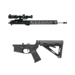 PSA 20″ RIFLE-LENGTH .224 VALKYRIE 1/6.5″ STAINLESS STEEL UPPER W/ BCG & VORTEX SCOPE & PSA AR-15 COMPLETE MOE EPT STEALTH LOWER