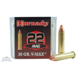 HORNADY .22 WMR 30GR V-MAX VARMINT EXPRESS RIMFIRE AMMUNITION 50RDS – 83202