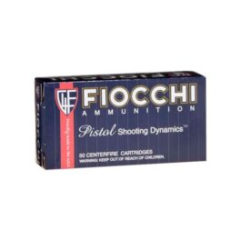 FIOCCHI 9MM AMMO 124 GRAIN FMJ 50RDS – 9APB