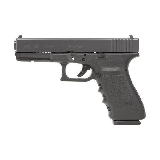 GLOCK 20 GEN 3 SF 10 ROUND 10MM PISTOL, BLACK - PF2050201