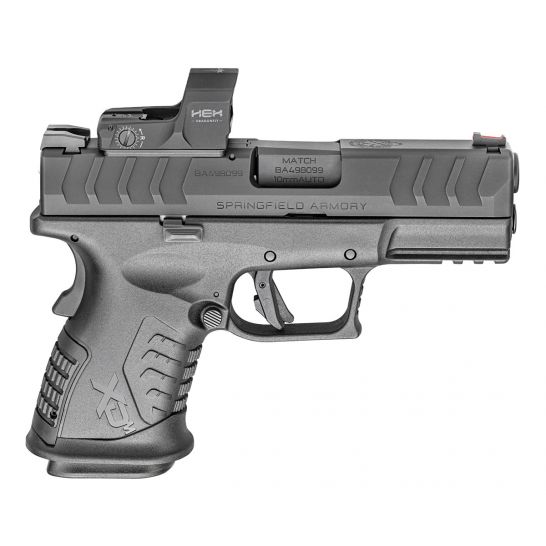 SPRINGFIELD XDM ELITE COMPACT 10MM PISTOL WITH HEX DRAGONFLY, BLACK - XDME93810CBHCOSPD