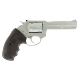 Charter Arms Pathfinder Target Revolver Single 22 Winchester Magnum Rimfire (WMR) 4.2 6 Rd Black Rubber Grip Stainless
