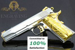 COLT 1911 38 Super Competition, High Polish Stainless Steel with 24K Gold Plated Accents (((ONLY ONE EXCLUSIVE)))