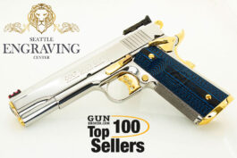 COLT GOLD CUP TROPHY 25 LPI 45ACP, Mirror Polish Stainless Steel & 24K Gold