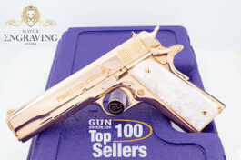 Custom 1911 COLT 38 SUPER, ALL 18K Rose Gold Plated