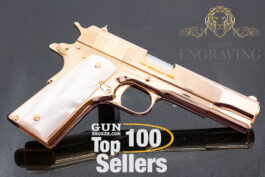 Custom 1911 COLT 38 SUPER, ALL 18K Rose Gold Plated